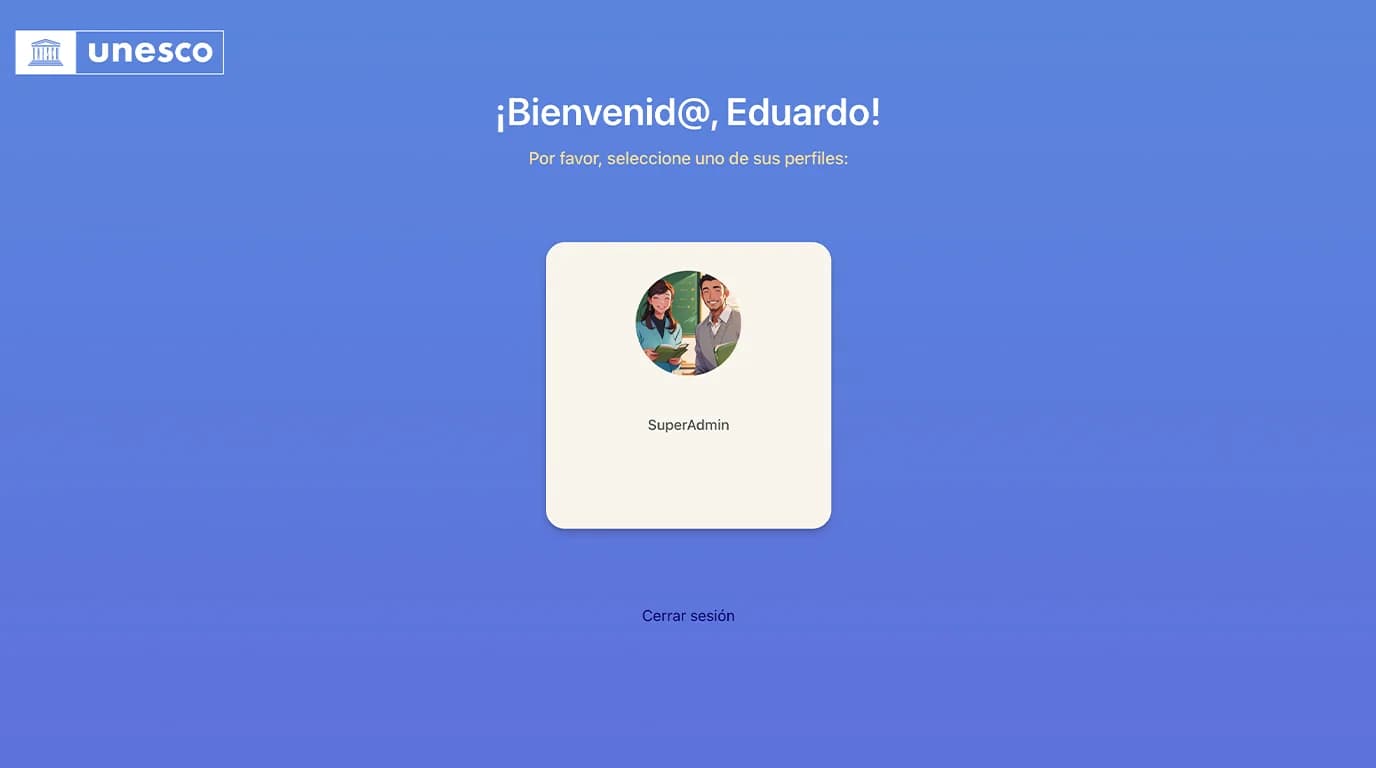 Platform welcome screen logo