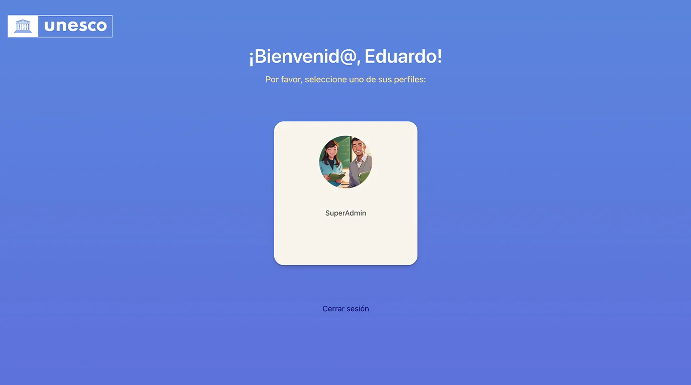 Platform welcome screen logo